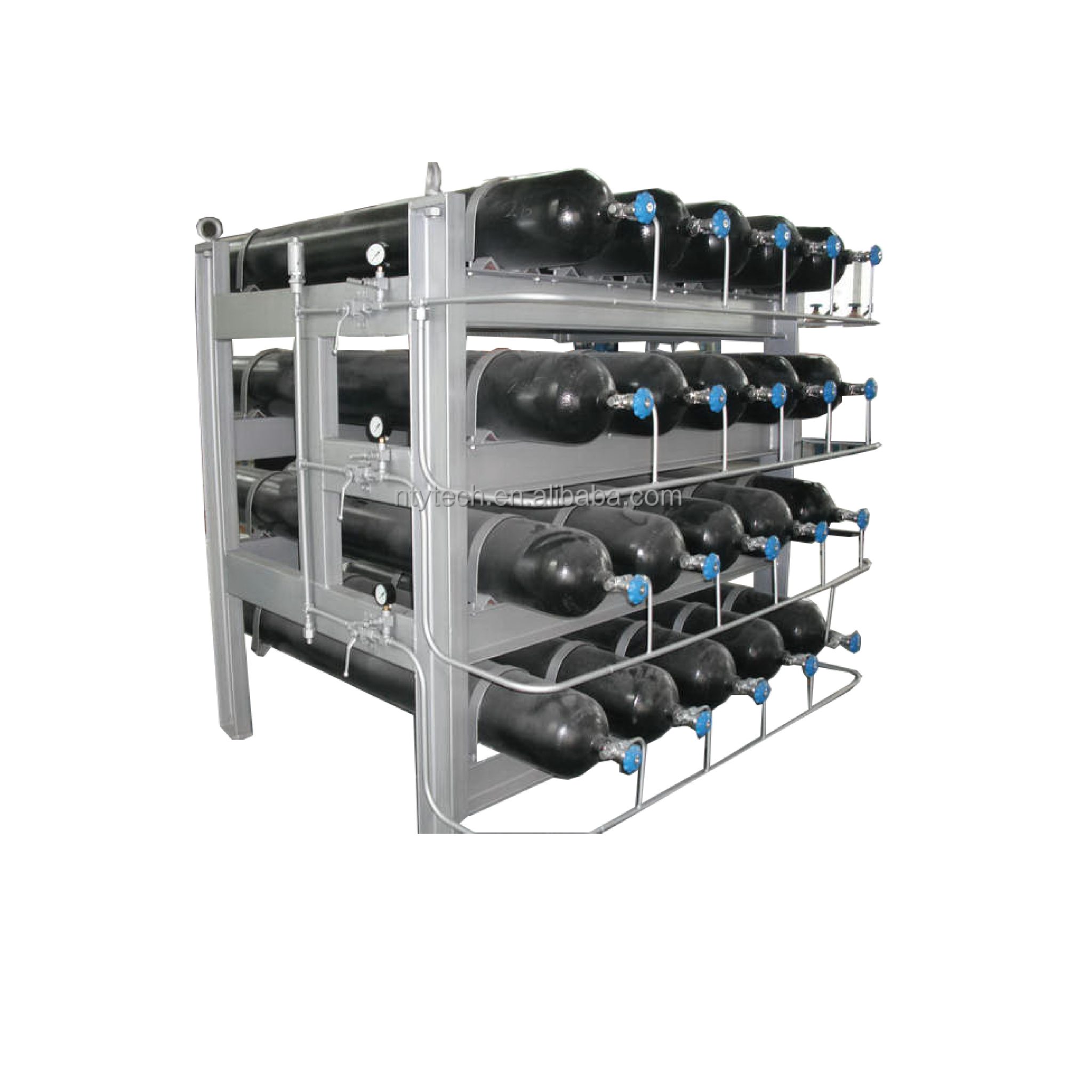Cascade skids with type 4 cylinders